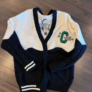 Wildflowers Black and White Women's Sweater